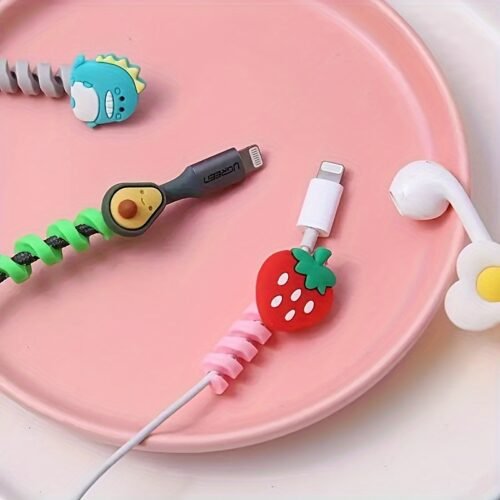 Cute Cartoon Phone Data Cable Protectors  random color