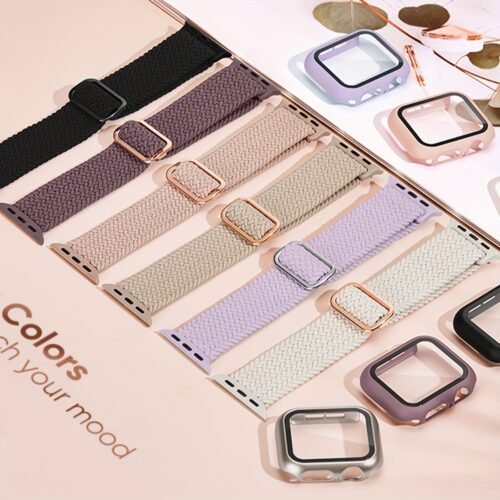 71a73bba-b6a5-42a3-893f-59a8ba0cfe6c.jpg Braided Stretchy Band for Apple Watch Compatible