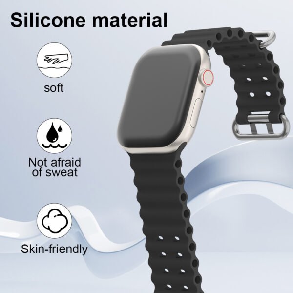 Hard PC Tempered Glass Case with Band Compatible for Apple Watch