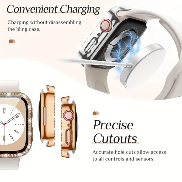 a1a30d93-8149-43bf-99ee-e9edb593b829.jpg A Set of Two Shiny Diamond-Plated Protective Cases for Apple Watch