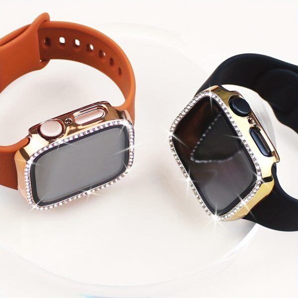 b28eda0f-273b-4867-b3a7-134185bee482.jpg A Set of Two Shiny Diamond-Plated Protective Cases for Apple Watch