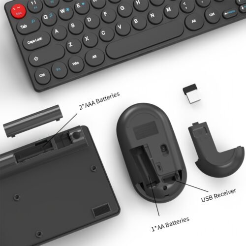 The Wireless 2.4Ghz Keyboard And Mouse Set Is Compatible with for windows Laptops